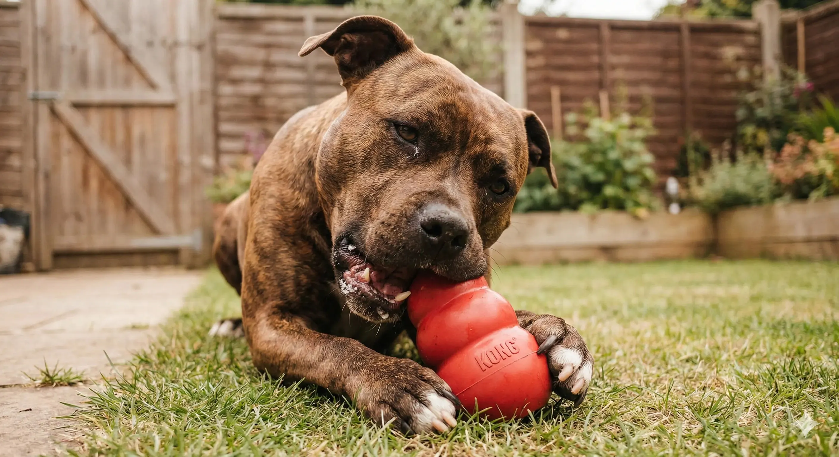 Pelota KONG negra resistente