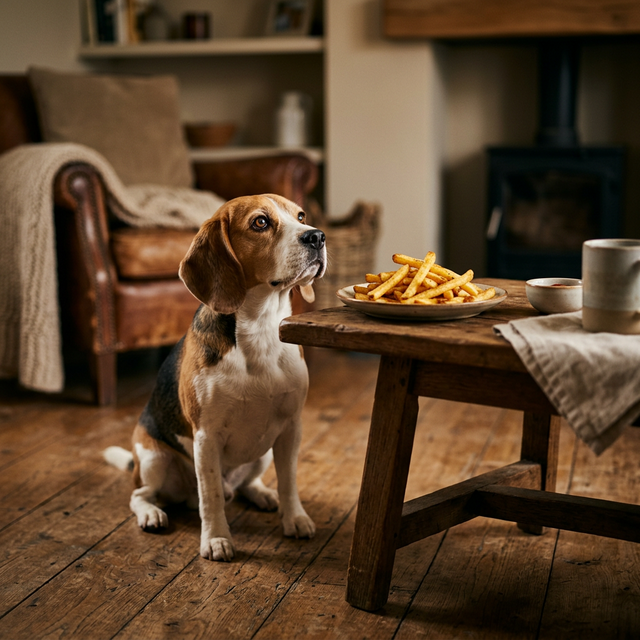 ¿Los perros pueden comer papas fritas? Riesgos que debes conocer